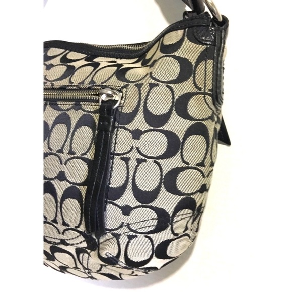 Coach CC signature print canvas satchel handbag - Picture 5 of 9